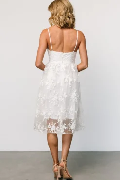 Baltic Born Dante Applique Midi Dress | Off White