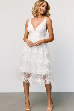 Baltic Born Dante Applique Midi Dress | Off White