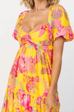 Baltic Born Darla Maxi Dress | Yellow + Pink Floral