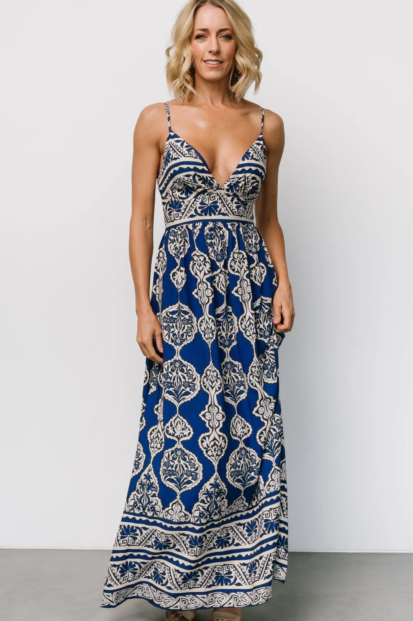Baltic Born Davinah V Neck Maxi Dress | Blue Print