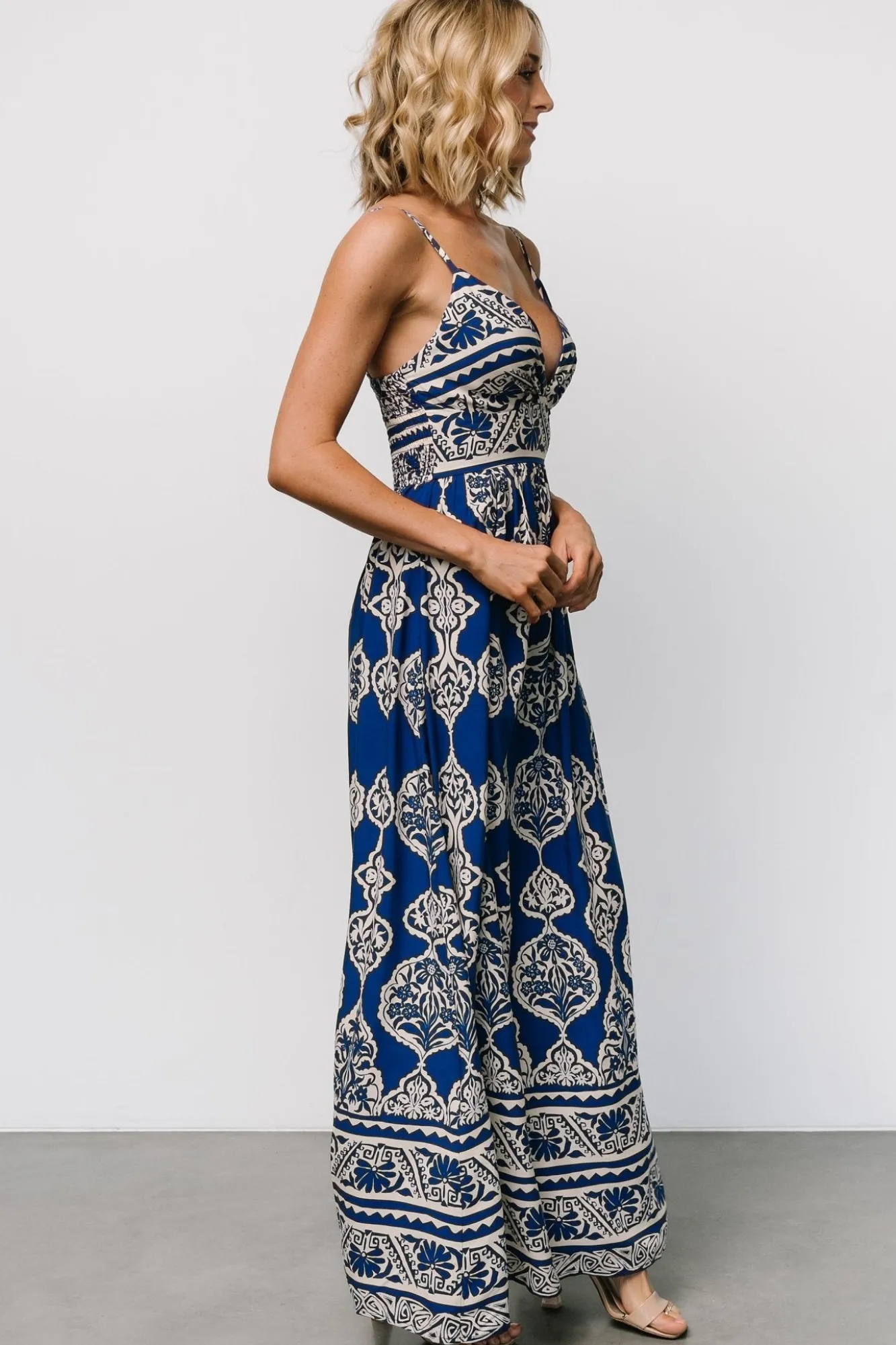 Baltic Born Davinah V Neck Maxi Dress | Blue Print