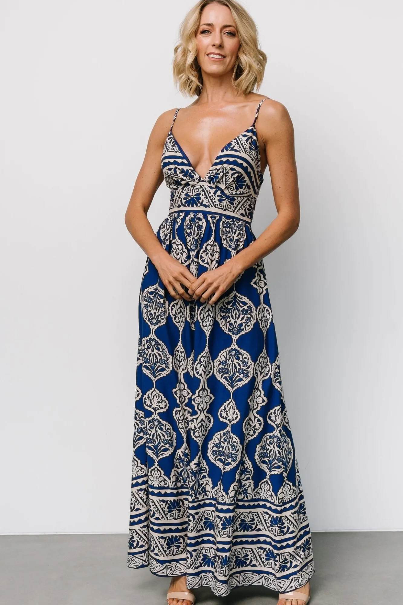 Baltic Born Davinah V Neck Maxi Dress | Blue Print