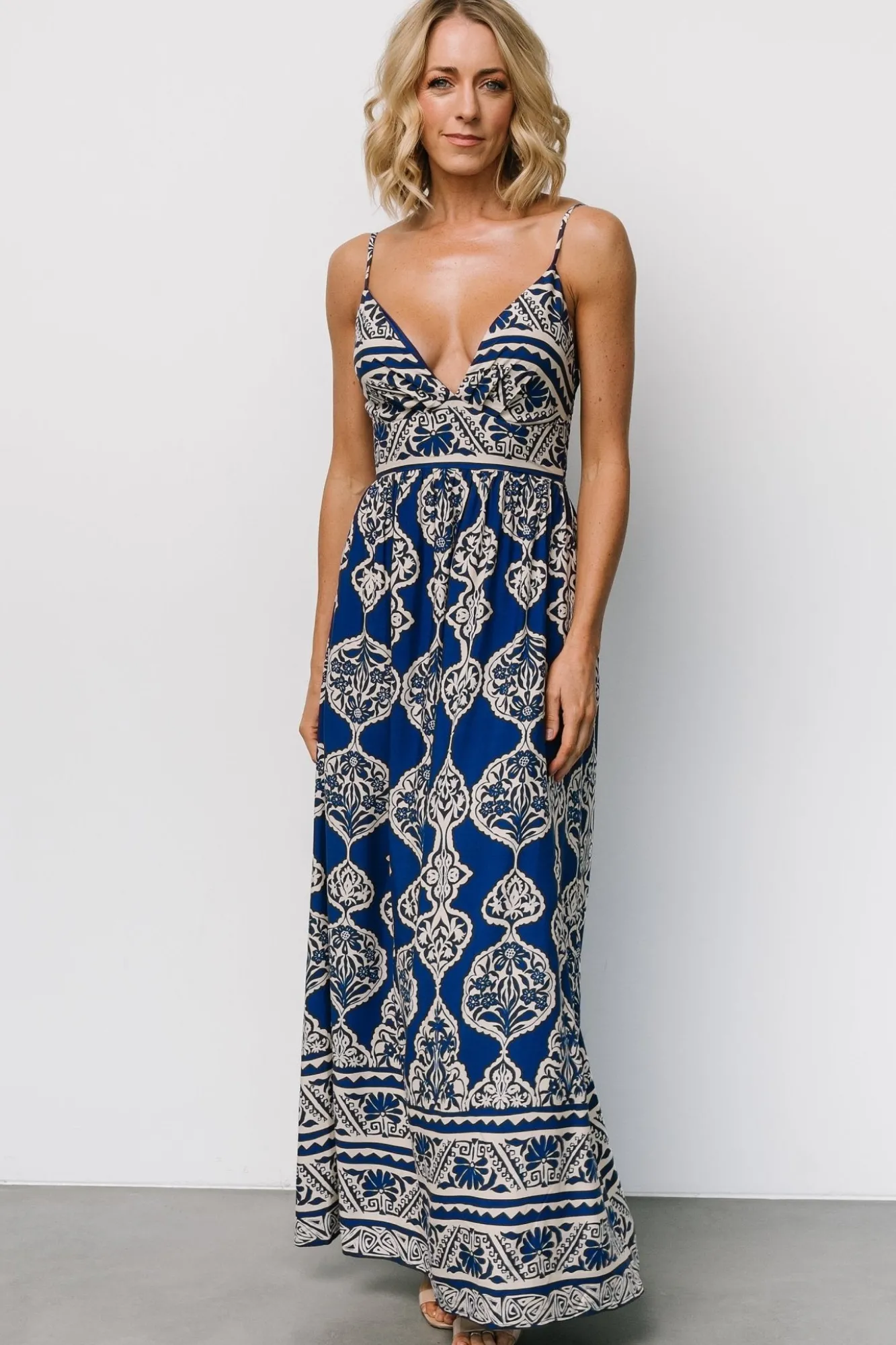 Baltic Born Davinah V Neck Maxi Dress | Blue Print