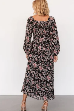 Baltic Born Della Dress | Black Multi Floral