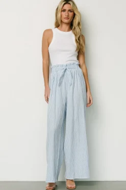 Baltic Born Delphi Wide Leg Pants | Blue Stripe