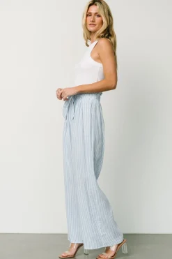 Baltic Born Delphi Wide Leg Pants | Blue Stripe