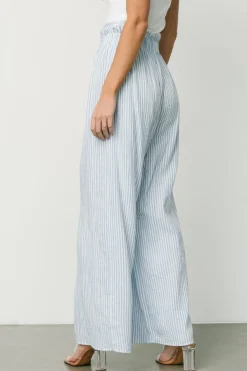 Baltic Born Delphi Wide Leg Pants | Blue Stripe