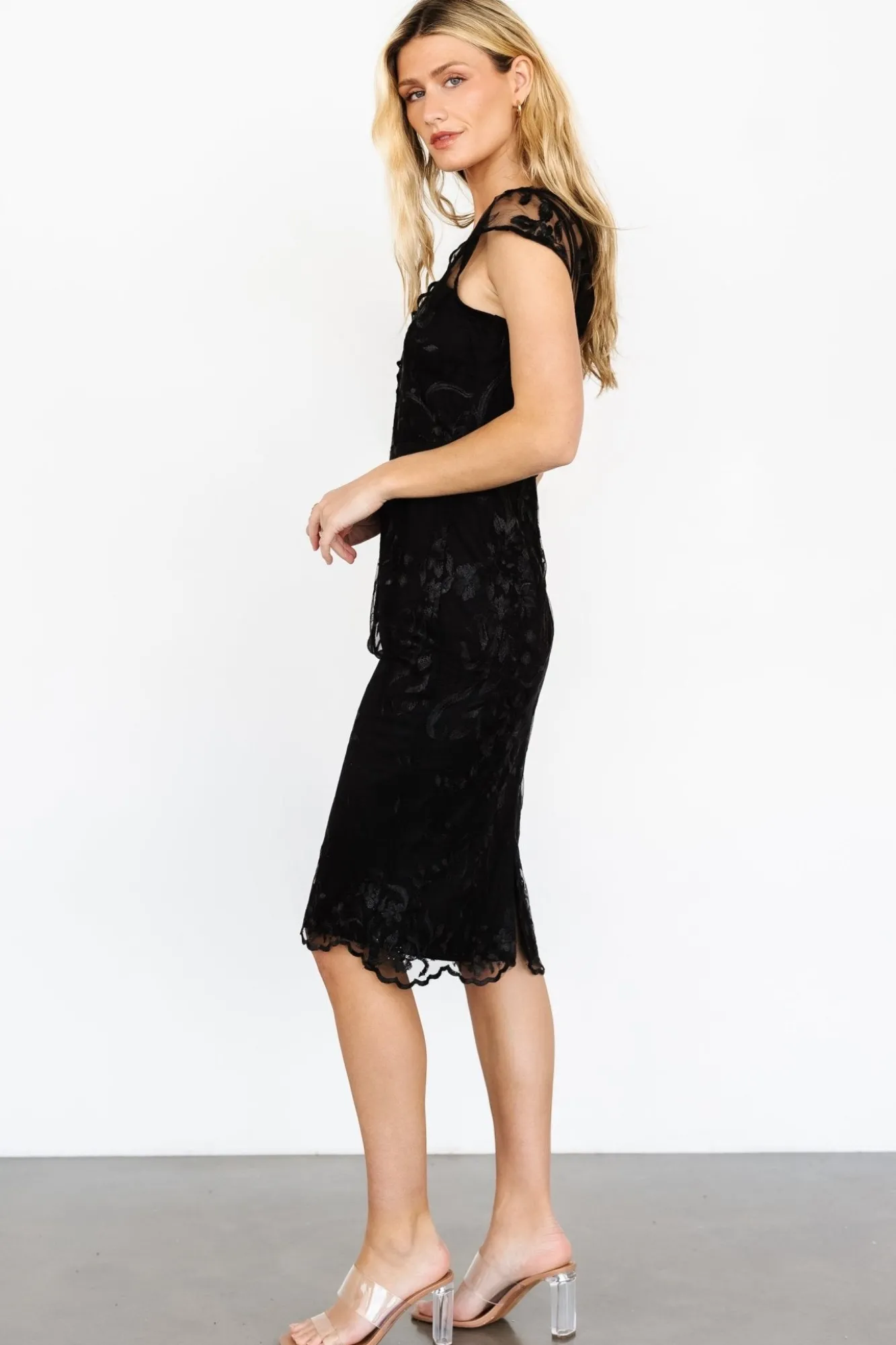 Baltic Born Delphine Applique Midi Dress |