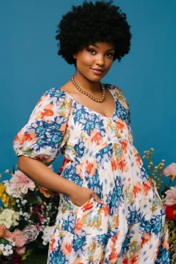 Baltic Born Denton Midi Dress | Blue Multi
