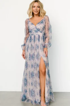 Baltic Born Desiree Tulle Maxi Dress | Natural + Slate Floral