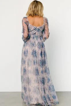 Baltic Born Desiree Tulle Maxi Dress | Natural + Slate Floral