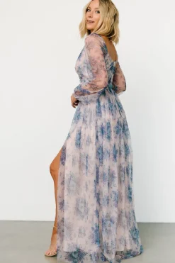 Baltic Born Desiree Tulle Maxi Dress | Natural + Slate Floral