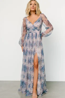 Baltic Born Desiree Tulle Maxi Dress | Natural + Slate Floral