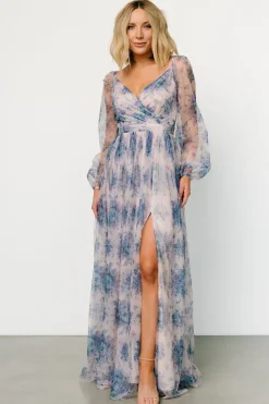 Baltic Born Desiree Tulle Maxi Dress | Natural + Slate Floral