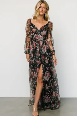 Baltic Born Desiree Tulle Maxi Dress | Black + Berry