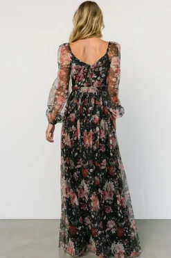 Baltic Born Desiree Tulle Maxi Dress | Black + Berry