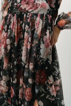 Baltic Born Desiree Tulle Maxi Dress | Black + Berry