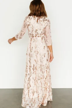 Baltic Born Destiny Sequin Maxi Dress | Rose Gold