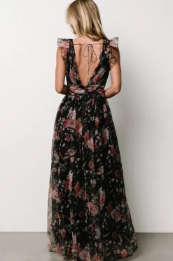 Baltic Born Dimitra Maxi Dress | Black Floral