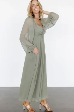 Baltic Born Dione Midi Dress | Dusty Olive