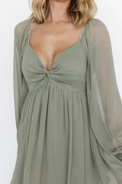 Baltic Born Dione Midi Dress | Dusty Olive