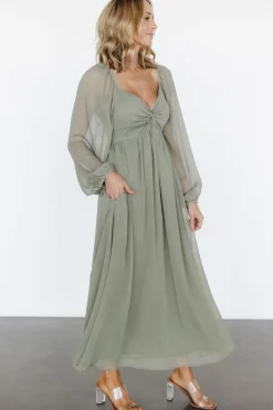 Baltic Born Dione Midi Dress | Dusty Olive