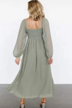 Baltic Born Dione Midi Dress | Dusty Olive