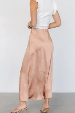 Baltic Born Dominga Satin Skirt | Light Copper