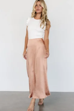 Baltic Born Dominga Satin Skirt | Light Copper
