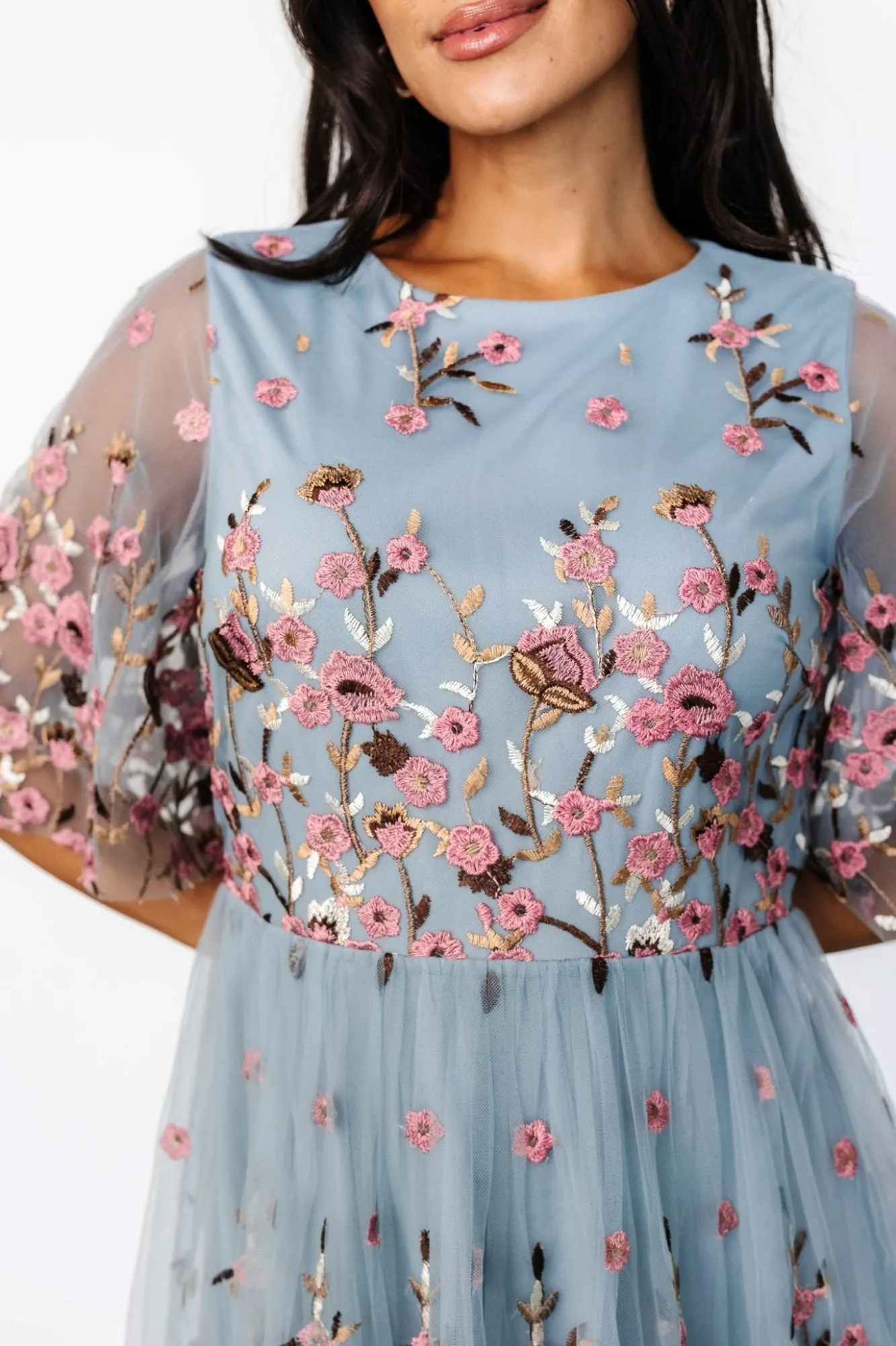 Baltic Born Duchess Tulle Dress | Blue Garden