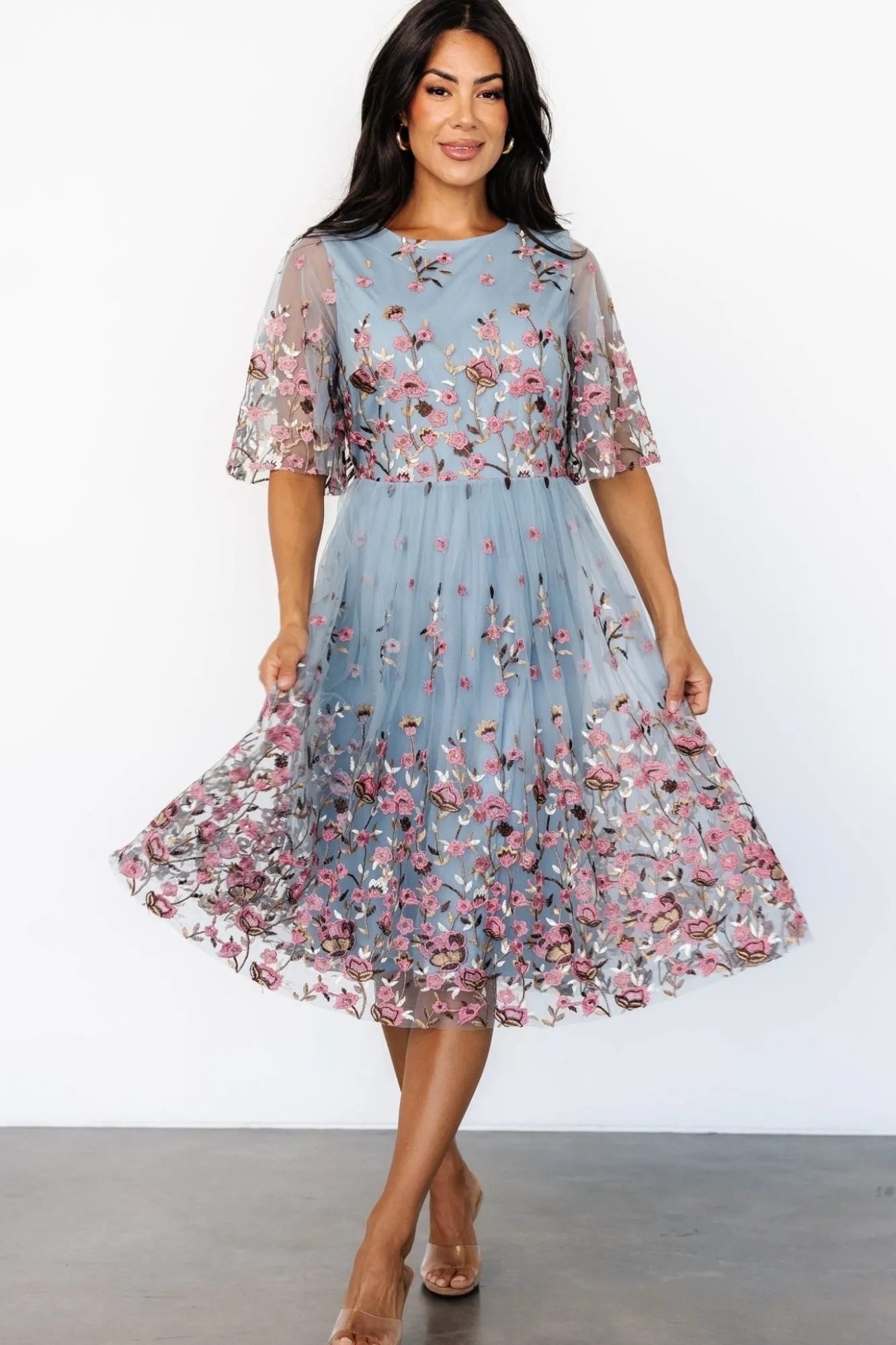 Baltic Born Duchess Tulle Dress | Blue Garden