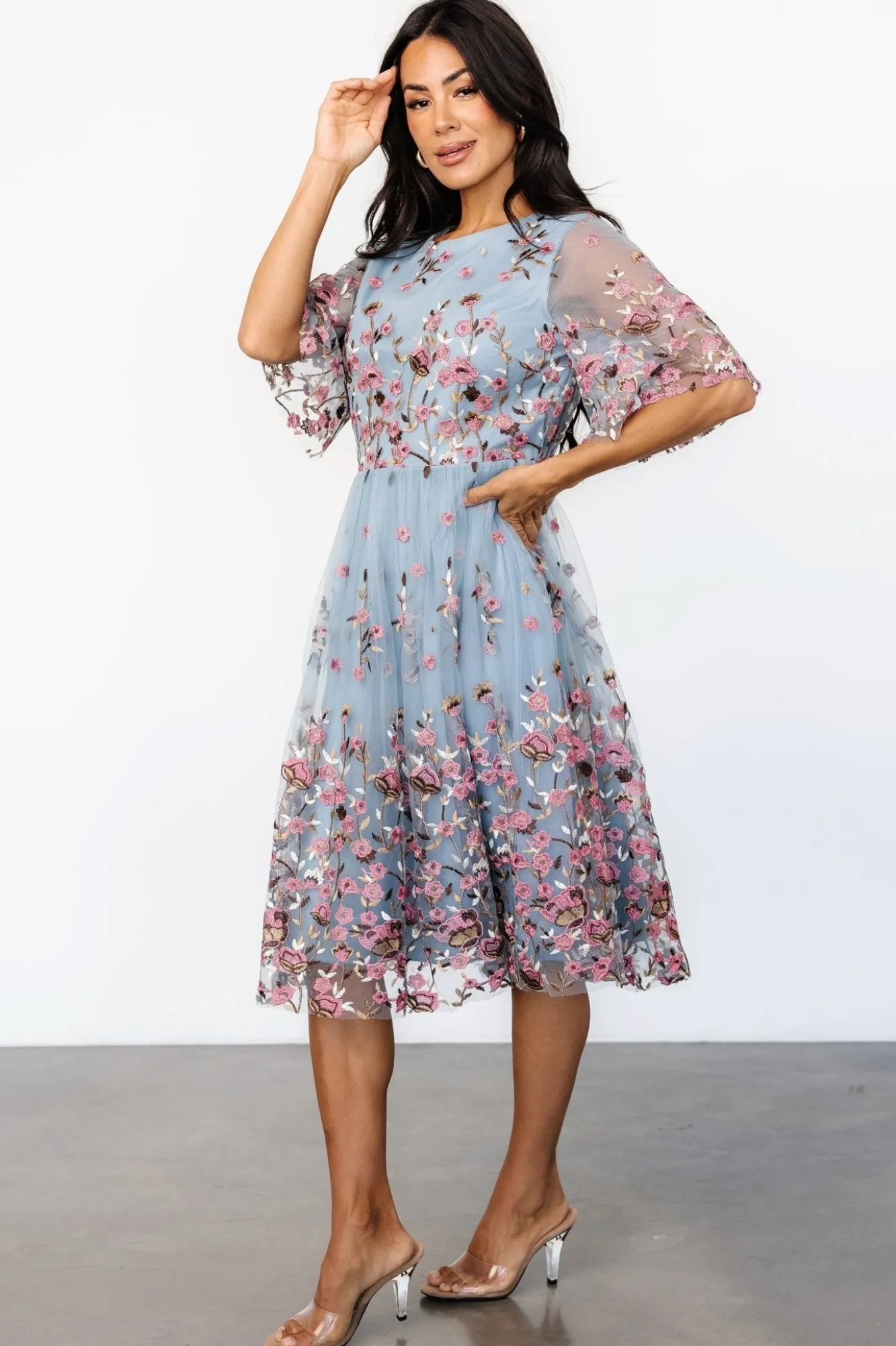 Baltic Born Duchess Tulle Dress | Blue Garden