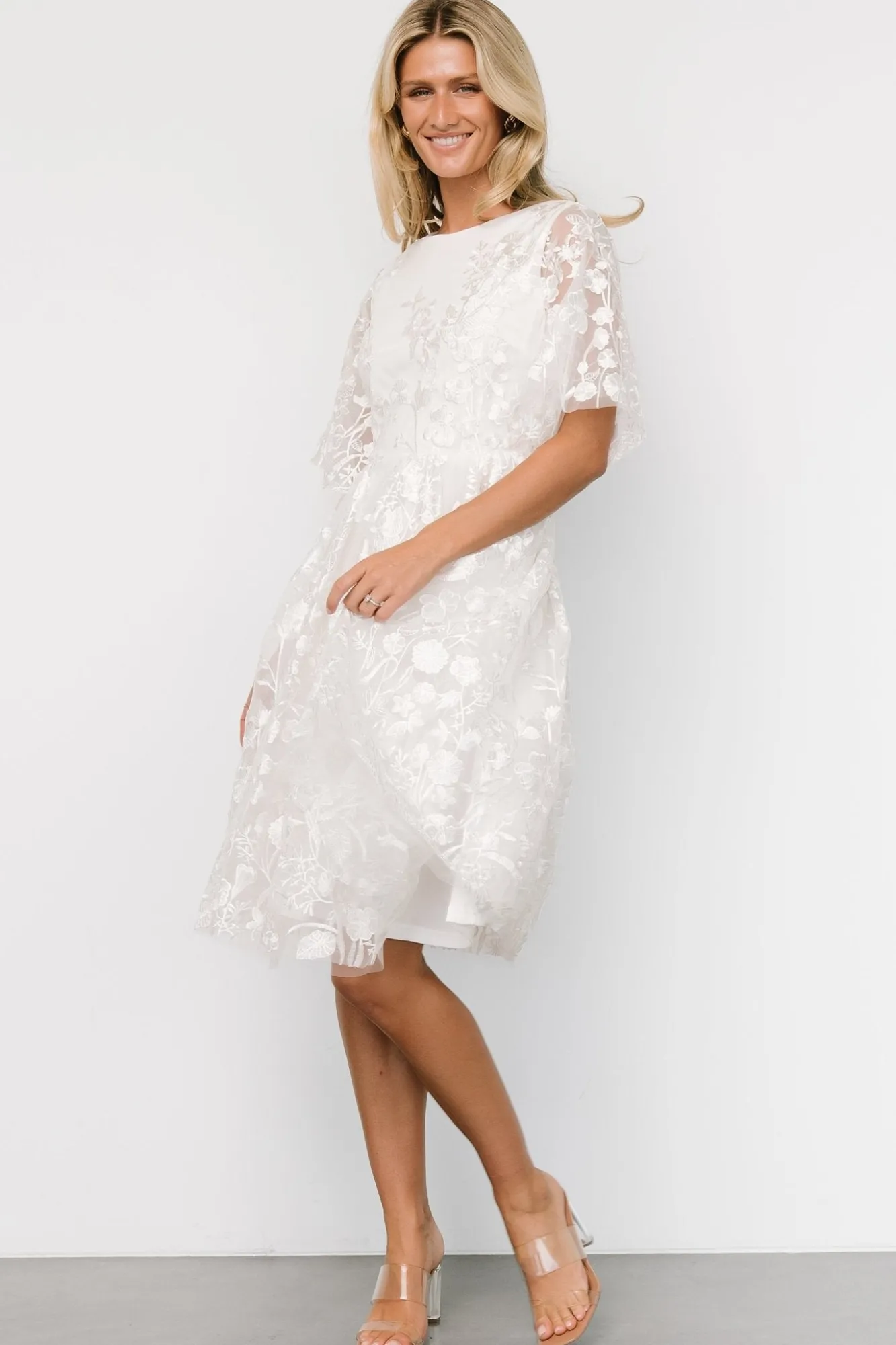 Baltic Born Duchess Tulle Dress | White Garden