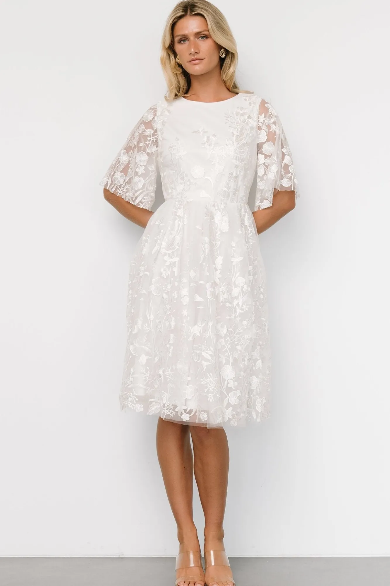 Baltic Born Duchess Tulle Dress | White Garden