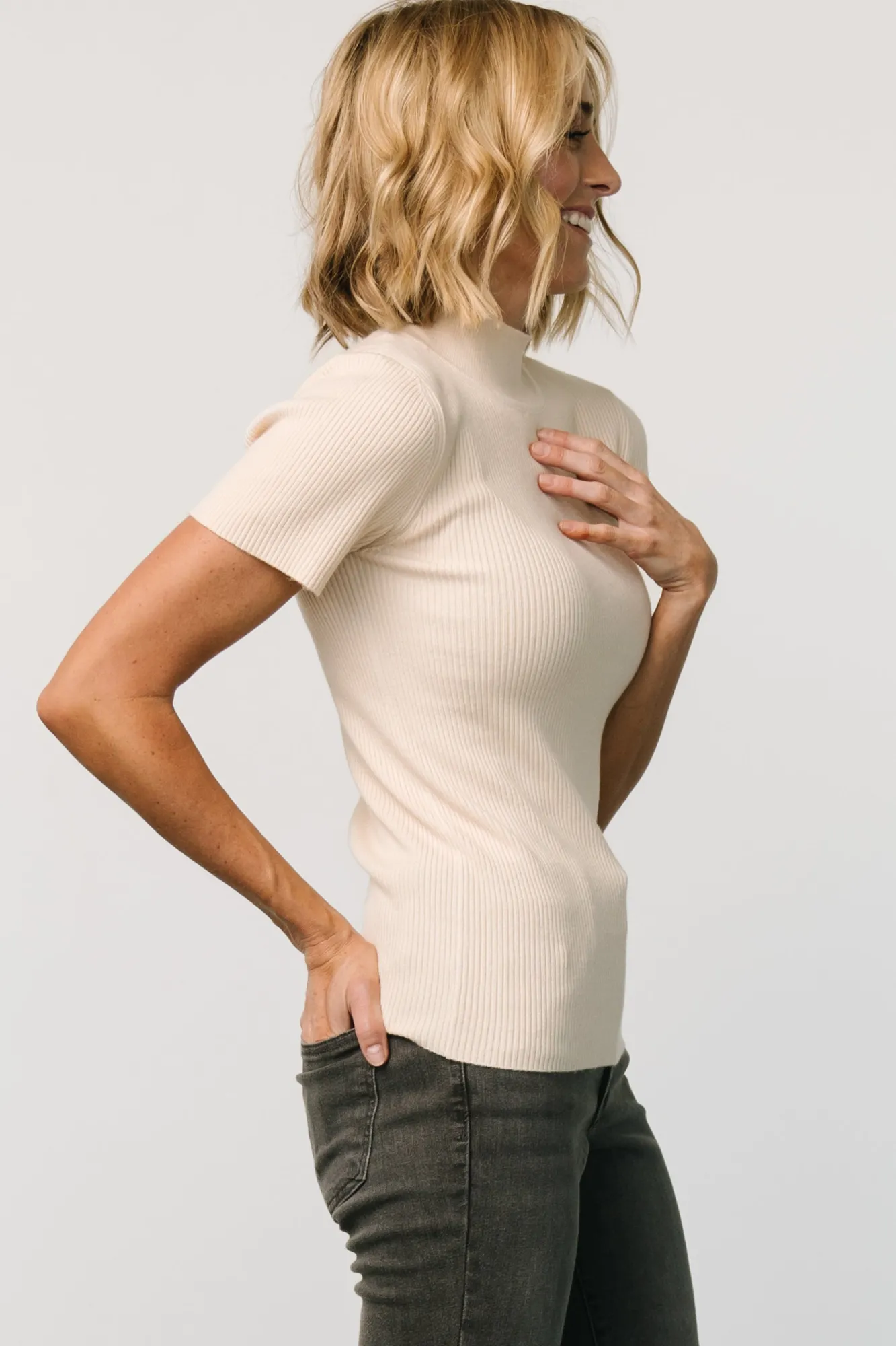 Baltic Born Edie Mock Neck Top |