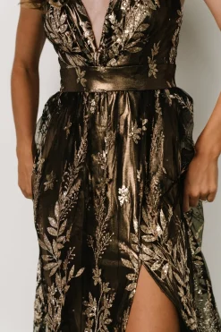Baltic Born Eirena Sparkle Gown | Bronze + Gold