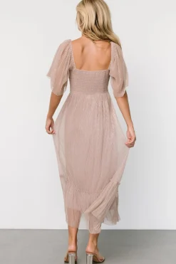 Baltic Born Elea Shimmer Dress | Vintage Rose