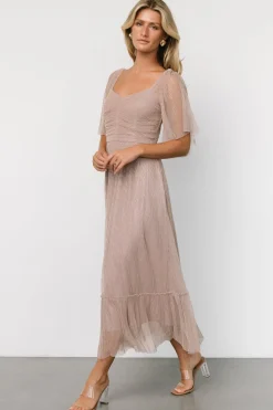 Baltic Born Elea Shimmer Dress | Vintage Rose