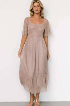 Baltic Born Elea Shimmer Dress | Vintage Rose