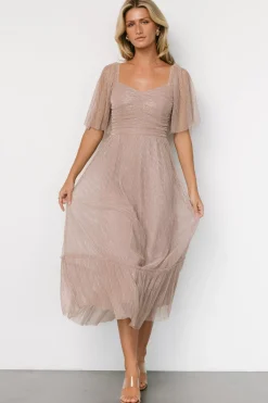 Baltic Born Elea Shimmer Dress | Vintage Rose