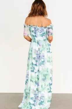 Baltic Born Elina Maxi Dress | Blue + Green Multi Floral