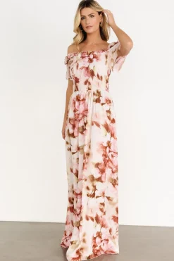 Baltic Born Elina Maxi Dress | Mauve Multi Floral