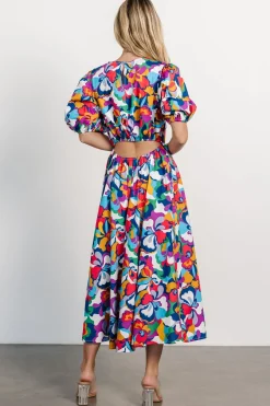 Baltic Born Elisa Open Back Dress | Multi Print