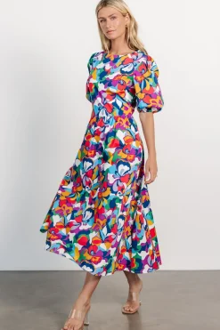 Baltic Born Elisa Open Back Dress | Multi Print