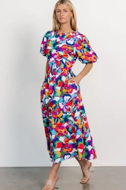 Baltic Born Elisa Open Back Dress | Multi Print