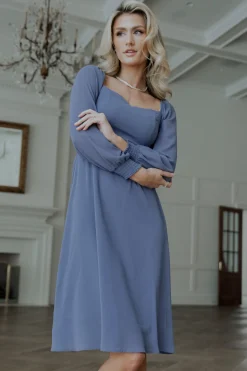 Baltic Born Elise Short Dress | Whisper Blue