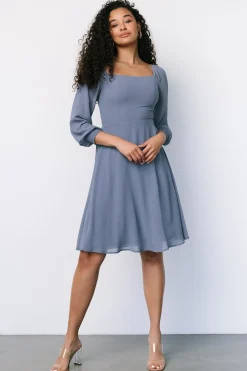 Baltic Born Elise Short Dress | Whisper Blue