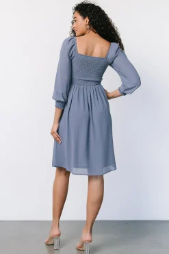 Baltic Born Elise Short Dress | Whisper Blue