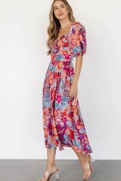 Baltic Born Elisha Midi Dress | Blue + Multi Floral
