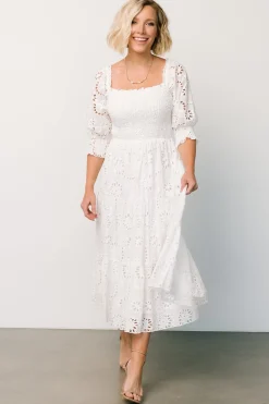Baltic Born Ella Eyelet Midi Dress |